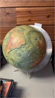 Retro World Globe W/ Stand