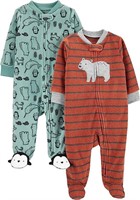 Carter's Baby-Boys 2-Pack Fleece Pajamas 3-6M