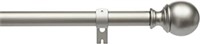 1-Inch Curtain Rod with Round Finials Nickel