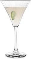 Libbey Paneled Martini Glasses set of 4