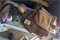 Tool pouch and respirator