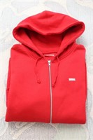 Supreme Small Box Zip Up Sweatshirt, Red, Large