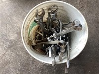 Bucket of combination wrenches