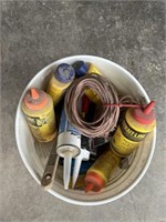 Bucket of strait line, caulking and miscellaneous