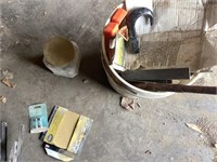 Bucket of miscellaneous tools/ hardware