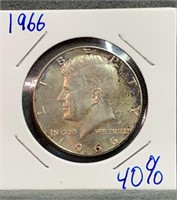 1966 Kennedy Half Dollar 40% Silver US MINT