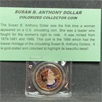 Colorized Susan B Anthony $1 Coin