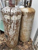 5- 100 gal propane cylinders