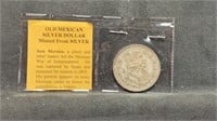 1961 Mexican Silver Dollar