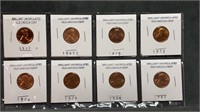 8 Uncirculated Lincoln Cents PRE 1982