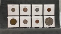 8 Foriegn Coins