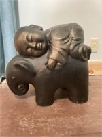Cast Buddha Elephant art