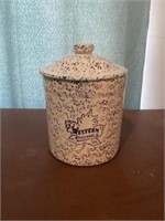 Western Stoneware crock with lid