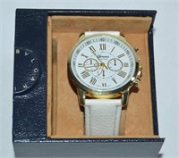 Geneva Platinum Wrist Watch in a Watch Box