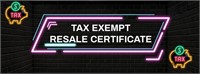Tax Exempt/Resale Certificate