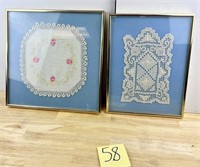 Two Framed Doilies