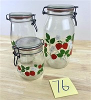 Strawberries Canister Set