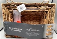 Better Homes and Gardens Wall Basket Set of 3