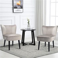 $469.99 Leisure Armless Accent Set of 2 Chairs