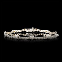 14K Gold 0.92ctw Diamond Bracelet