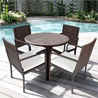 $389.99 Outdoor Patio Rattan Dining Chairs 4pcs