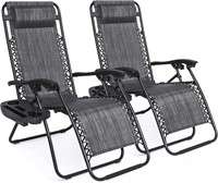 $194.99 BCP 2pc Zero Gravity Lounge Chairs