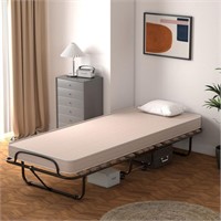 $369.99 Portable Folding Bed Cot with Mattress