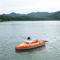 $399.99 NEW Goplus Inflatable Canoe Boat Kayak Set