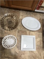 (4) Serving Platters