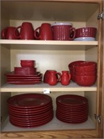 Red Dinnerware Set