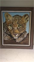 Painting of Cheetah 27x31 Signed by local Artist