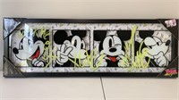 New Pop Creations Mickey Glass Framed Wall Art