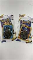 (2) Pokemon Blister Packs with Coins-Cranidos ;