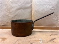 Antique French Copper Sauce Pan, 5 3/4  x 3 1/4