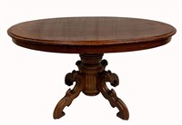 Antique Dutch Oval Wood Cocktail Table