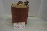 VINTAGE FUEL CAN, 2.5 GALLON, 13X9X9, LITTLE RUST