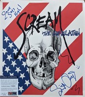 Scream The Compilation Signed Album Cover