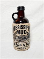 Vintage Mississippi Mud - Black & Tan Beer Bottle