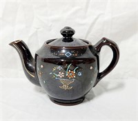 VTG Black Ceramic Occupied Japan Teapot