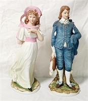 Lefton Pinkie & Blue Boy Figurines