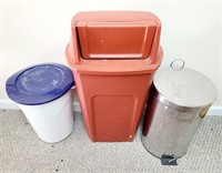 3 Misc. Trash Cans