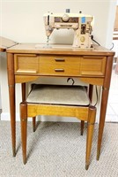 Vintage Singer 401A Sewing Machine Table - Plus
