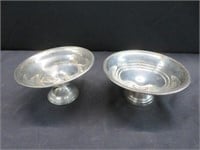 2 STERLING SILVER CANDY DISHES