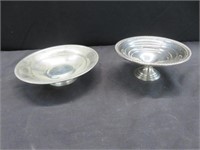 2 STERLING SILVER CANDY DISHES