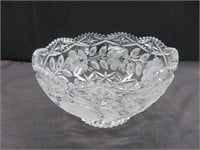 ETCHED CRYSTAL BOWL (APPROX 5" HIGH)