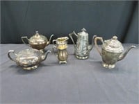 6 PCS ASSORTED SILVER PLATE WARE