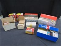 8 BOXES BASEBALL & 1 BASKETBALL CARDS 1980'S-90S