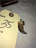 14K GOLD CLAW PENDANT