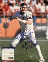 Phill Simms Giants Super Bowl XXI Signed Photo