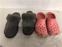 Women's shoes UGGs and Crocs size 7